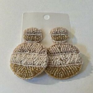 Sand Halo Beaded Earrings